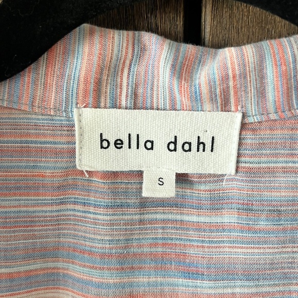 Bella Dahl Long Sleeve Button Down 100% Cotton Striped Blouse Size Small - Picture 4 of 6